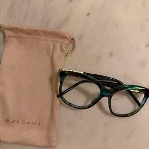 Bulgari Women's Serpenti Green Glasses